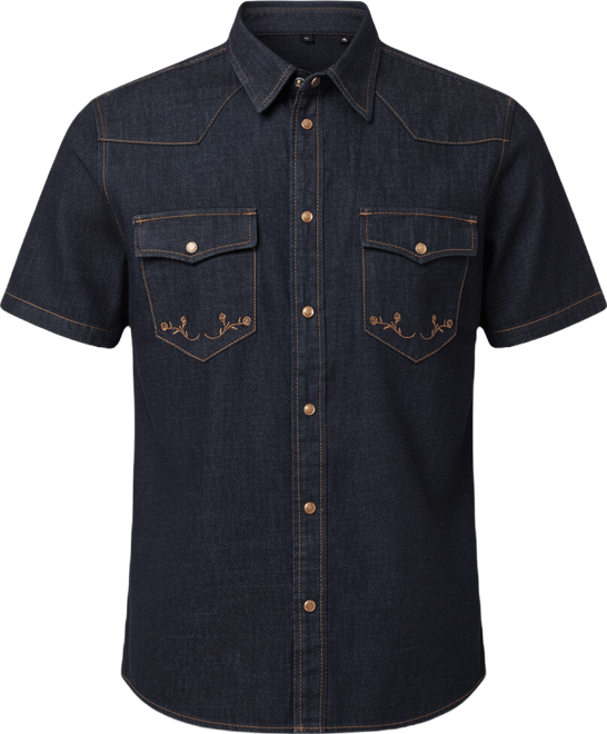 Men's Rodeo Ss Denim Shirt