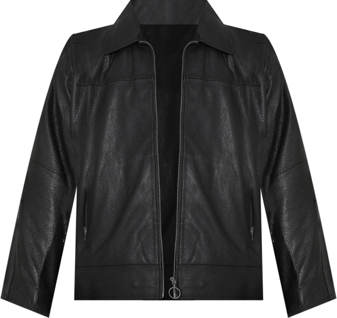 Men's Oversized Leather Bomber
