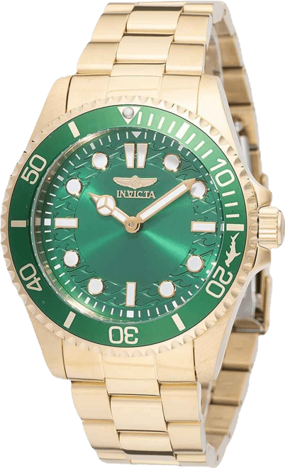 Men's 49702 Pro Diver Quartz PC20S Green Dial Watch