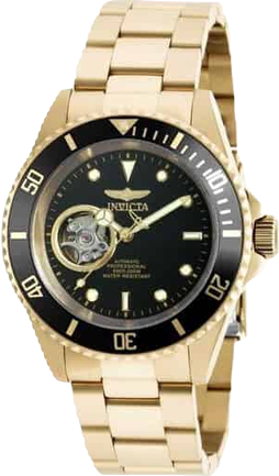 Men's 20436 Pro Diver Automatic 3 Hand Black Dial Watch