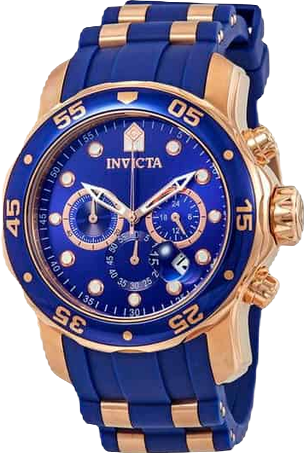 Men's 18197 Pro Diver Quartz Chronograph Blue Dial Watch