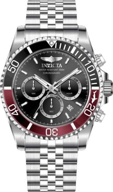 Men's 49838 Pro Diver Quartz VD53 Black Dial Watch