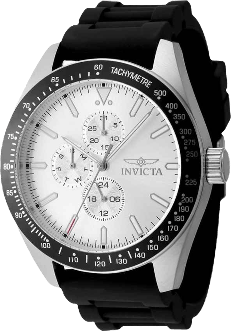 Men's 48855 Aviator Quartz VH67 Silver Dial Watch