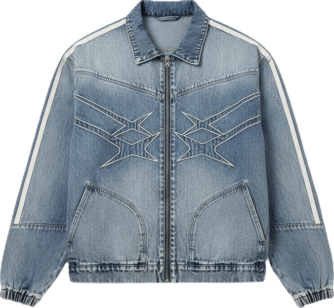 Men's Track Star Denim Jacket