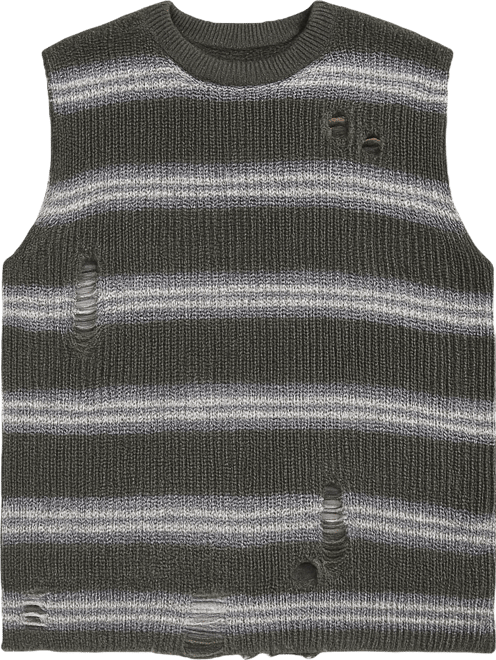 Men's Destroyed Pullover Shirt