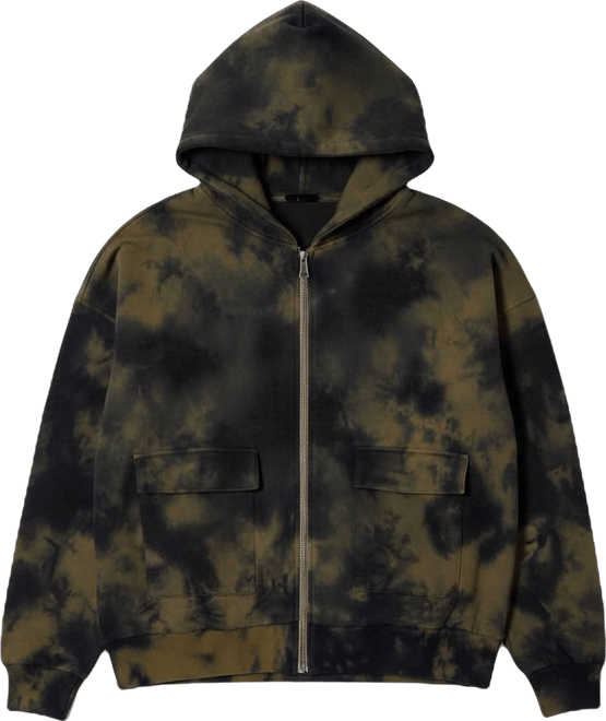 Men's Crumple Tie-Dye Hoodie