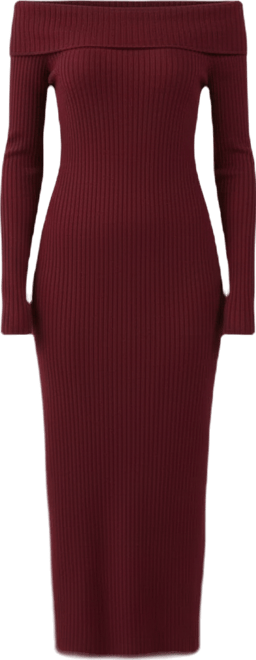 Women's Cashmino Off The Shoulder Sweater Dress