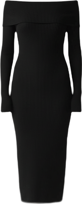 Women's Cashmino Off The Shoulder Sweater Dress
