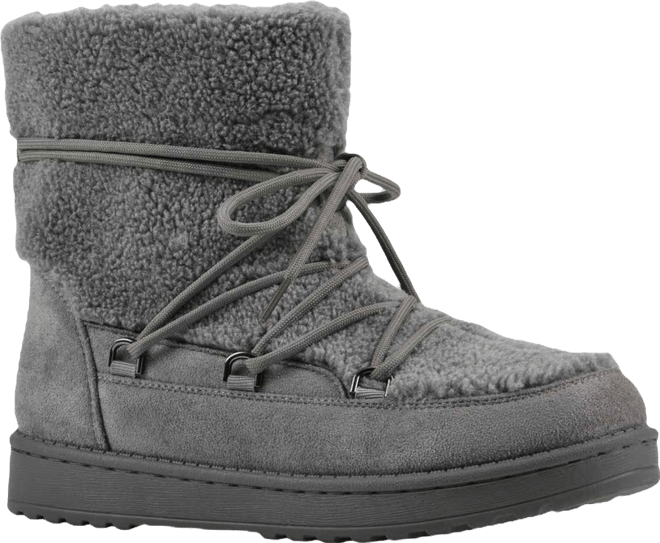Women's Isador Faux Sherpa Lace-up Boots