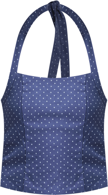 Juniors' Linen Halter Top