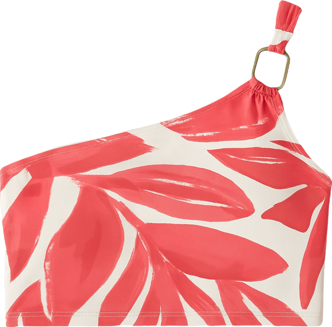 Women's Printed One-Shoulder Top