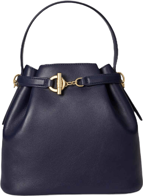 Leather Small Bucket Bag