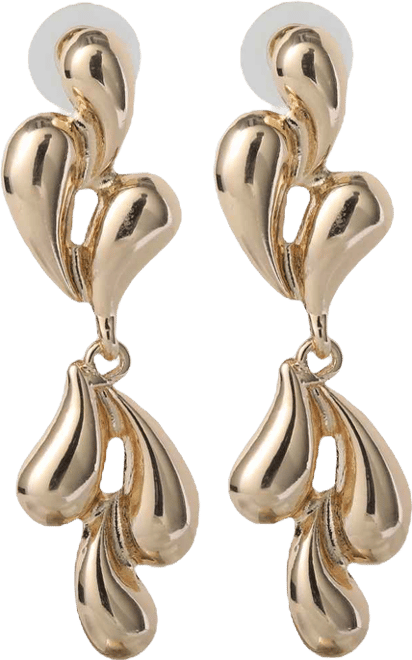 Bcbg Generation Sculptural Heart Drop Earrings