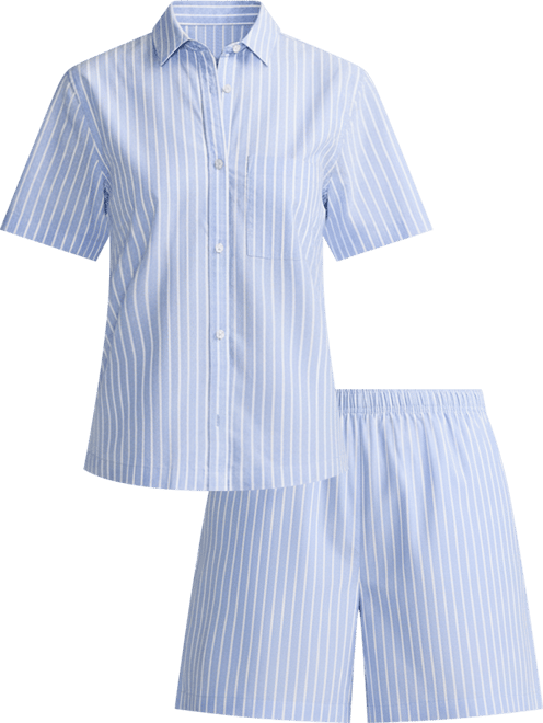 Women's Poplin 2 Piece Pajama Set