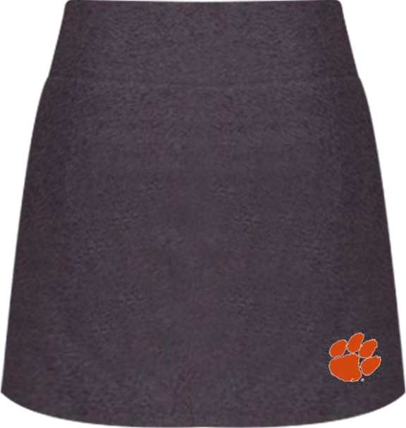Women's Charcoal Clemson Tigers Centerline Knit Skort