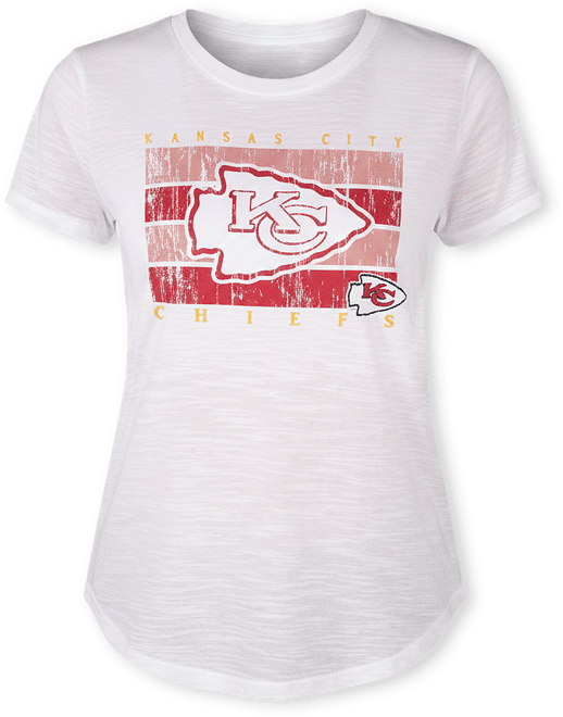 Women's White Kansas City Chiefs Infuse Lightweight Slub Knit Top