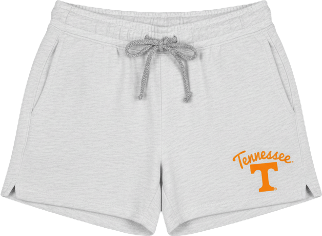 Women's Ash Tennessee Volunteers Mainstream French Terry Tri-Blend Shorts