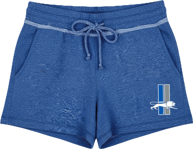Women's Blue Detroit Lions Mainstream Terry Lounge Shorts