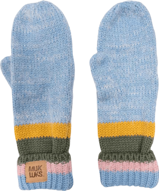 Women's Eyelash Mixed Ribbed Mitten