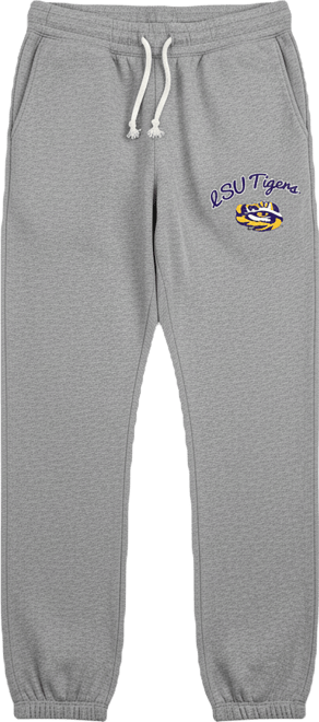 Women's Gray Lsu Tigers Mainstream Knit Jogger Pants
