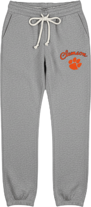 Women's Gray Clemson Tigers Mainstream Knit Jogger Pants
