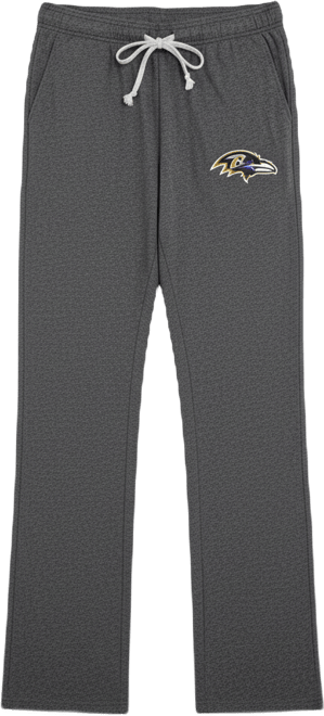 Women's Charcoal Baltimore Ravens Quest Knit Lightweight Lounge Pants