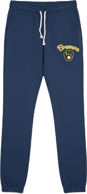Women's Navy Milwaukee Brewers Mainstream Knit Jogger Pants