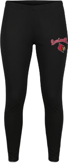 Women's Black Louisville Cardinals Fraction Essential Leggings
