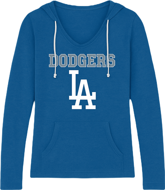 Women's Royal Los Angeles Dodgers Mainstream Terry Long Sleeve Hoodie