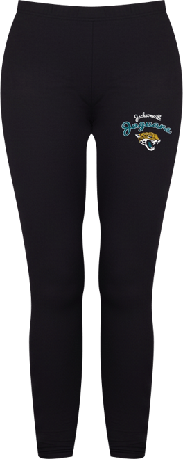 Women's Black Jacksonville Jaguars Lightweight Fraction Lounge Leggings