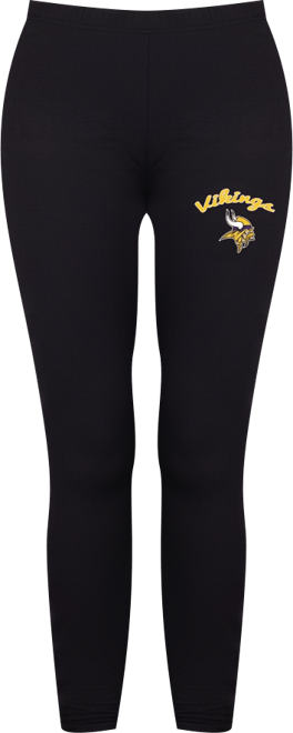 Women's Black Minnesota Vikings Lightweight Fraction Lounge Leggings