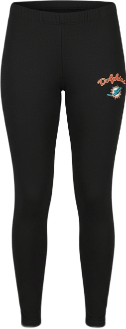 Women's Black Miami Dolphins Lightweight Fraction Lounge Leggings