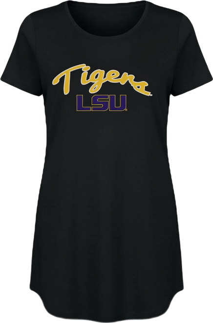 Women's Black Lsu Tigers Marathon Nightshirt