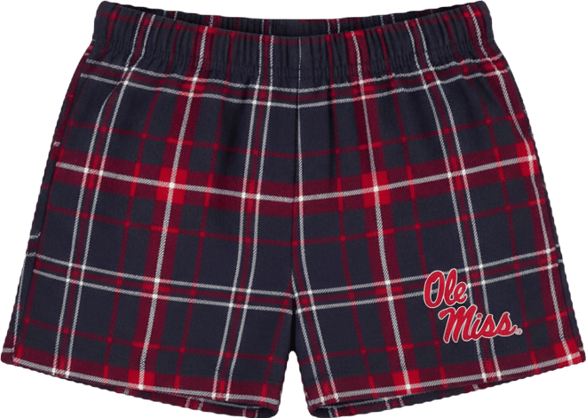 Women's Navy/Red Ole Miss Rebels Ultimate Flannel Shorts
