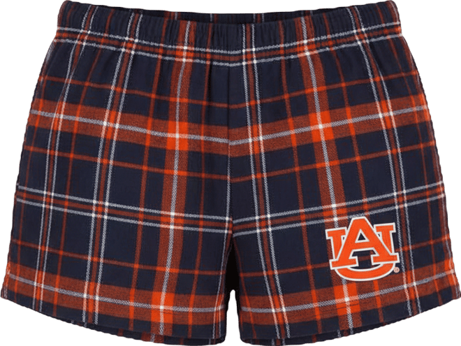 Women's Navy/Orange Auburn Tigers Ultimate Flannel Shorts