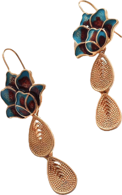 Women's Flower Drop Earrings