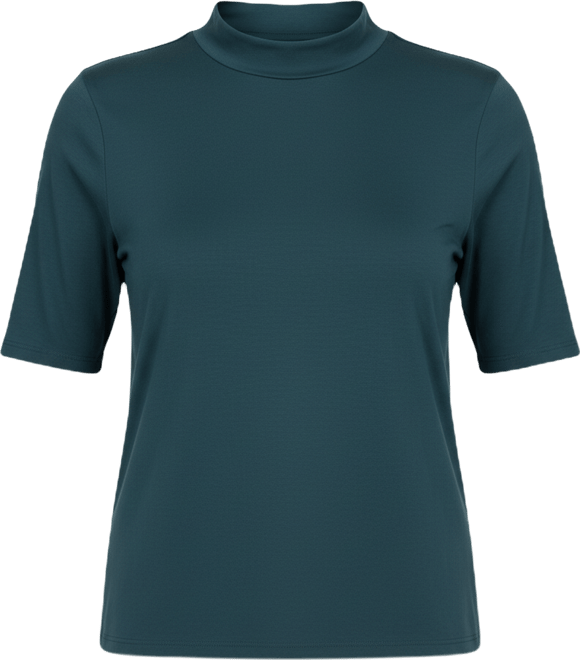 Plus Size Modern Mock Neck Tee