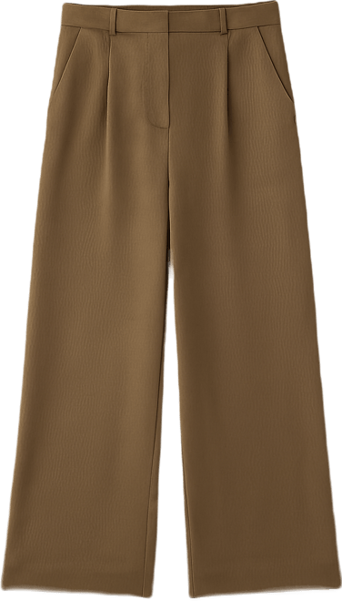 Women's Satin Pleated Tailored Pants
