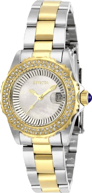 Women's 28443 Angel Quartz 3 Hand White Dial Watch