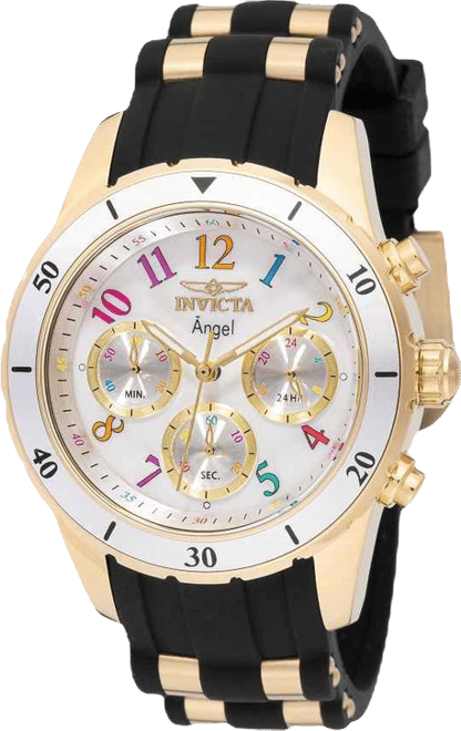 Women's 49803 Angel Quartz VD54 White Dial Watch