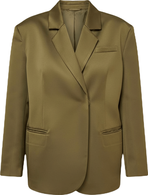 Women's Premium Satin Oversized Blazer