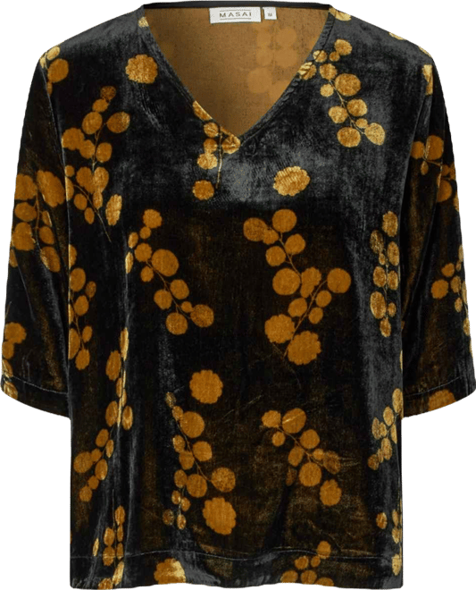 Women's Estela V-Neck Short Sleeve Blouse