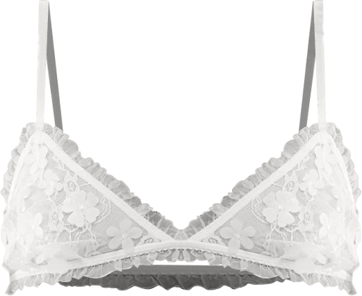 Women's Save The Date Triangle Cups Bralette