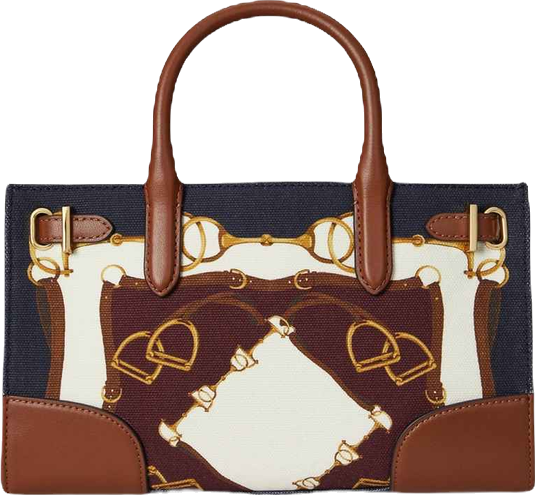 Belting-Print Devyn Tote Bag