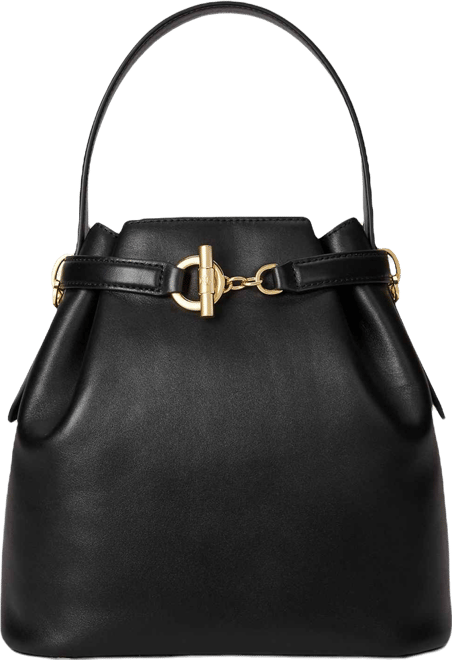 Leather Small Bucket Bag