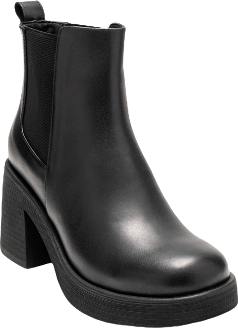 Forever & Always Women's Shoes Lysa Leather Platform Boot