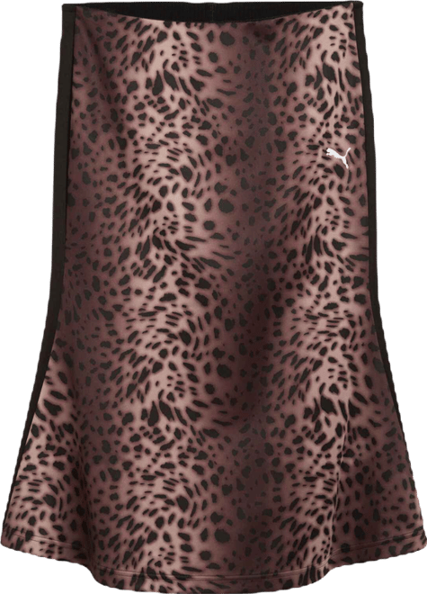 PUMA Leopard Luxe Women's T7 Midi Skirt