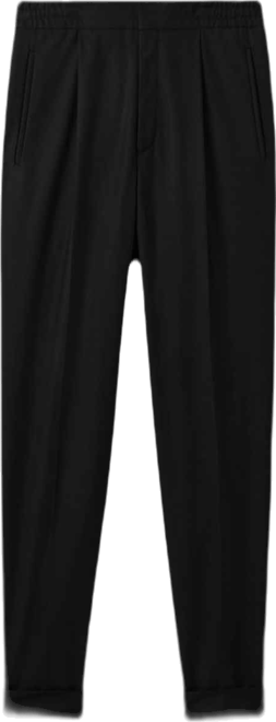 Men's Relaxed Drawstring Turn-Ups Pants