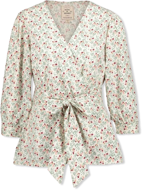 Women's Puff Sleeve Wrap Top