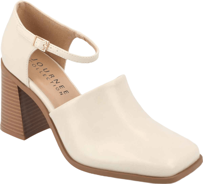 Women's Bobby Block Heel Square Toe Pumps